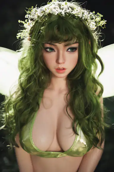 OrangeIn Ava Brown 159cm Cosplay Elf D-Cup Silicone Doll