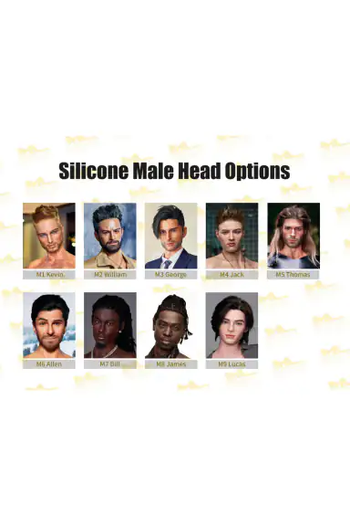 Silicone Male Head | Irontech Doll